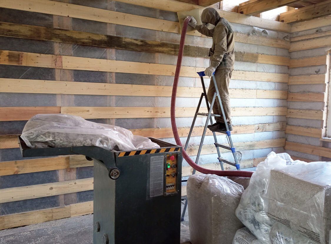 Einblasdämmung mit Zellulose